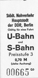 Kombifahrschein BVB / S-Bahnpreisstufe 3