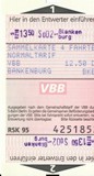 bersicht der Fahrkartenmuster (Sammelkarten) von 1993 -  heute