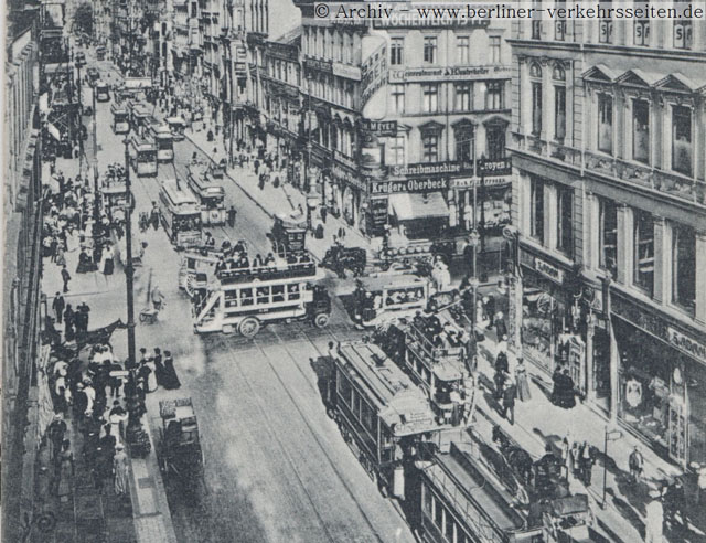 Leipziger Straße Ecke Friedrichstraße (1917)