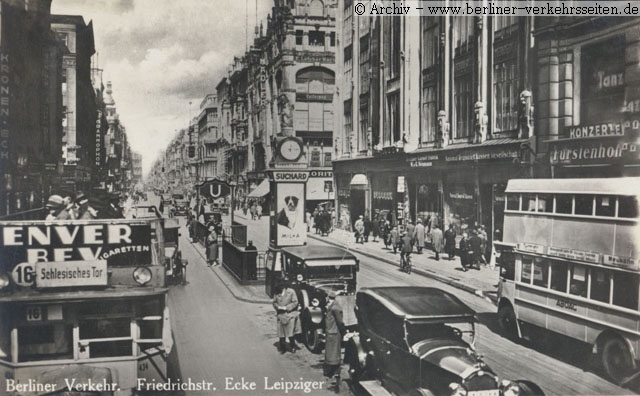 Friedrichstraße Ecke Leipziger Straße (1927)