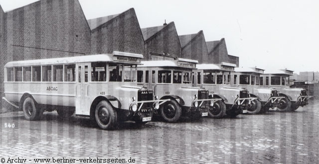 ABOAG Wagenserie 451-457 für den Vorortverkehr im Raum Wannsee / Zehlendorf (1928)