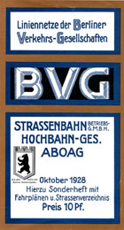 (1928) Titelbogen Liniennetz BVGen